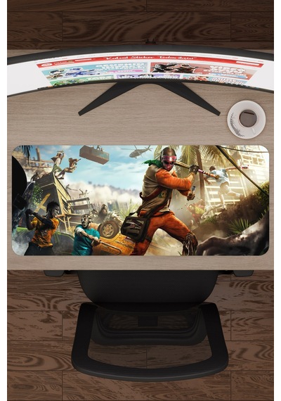 Dying Light Kaymaz Dikişli Kauçuk Oyuncu Mousepad V2 - 70x30 Xl Gaming Mouse Pad Fare Altlığı