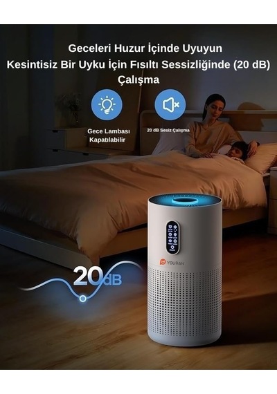 Tr M03n 185m3 Hava Temizleme Makinesi Beyaz Hepa 13 Filtreli Genel