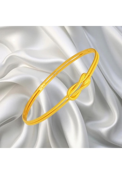 Leva Gold 22 Ayar Fitilli Aşk Düğümü Bilezik 15 Gr