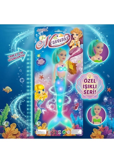 Sihirli Deniz Kızı Işıklı Bebek - Yeşil Bayi Depom Diğer