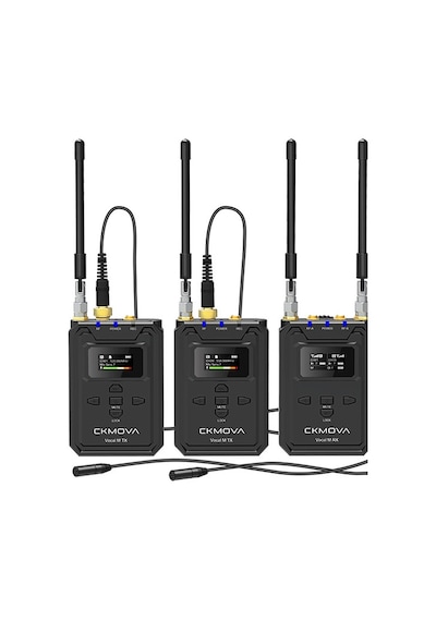 CKMOVA Vocal M V2 Profesyonel UHF Çift Kanallı Kablosuz Mikrofon