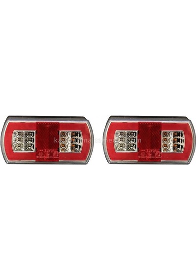 Led Römork Stop Lambası Uzun Tip 12v - 2'li Set-546