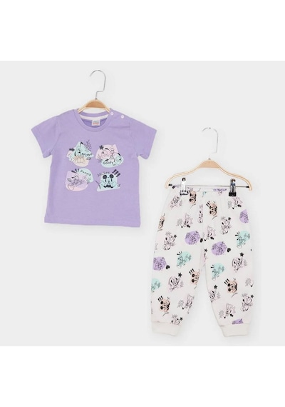 Çimpa Minnie Bebe Pijama Takımı 21789 Lila