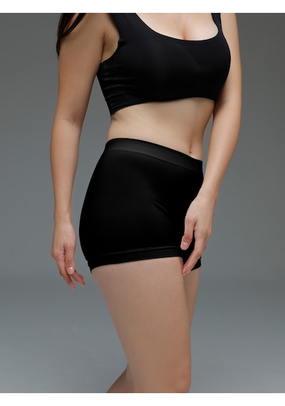 Moncorno Model Boxer Popo Şekillendirici İz Yapmayan Seamless Külot Siyah Renk Siyah