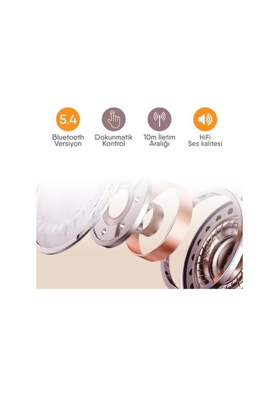 Mercury Bluetooth Kulaklık Şık Tasarım - Kablosuz Özgürlük Beyaz