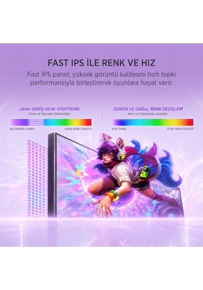 James Donkey Velor Q60 27'' 210hz 1ms Gtg Fast Ips Qhd 2k 10 Bit Gaming Monitör Ölü Pikselde Anında Değişim