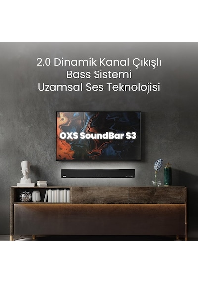 Oxs S3 Tv Için Ses Barları, Dahili Subwoofer İle Ev Sineması Ses Sistemi