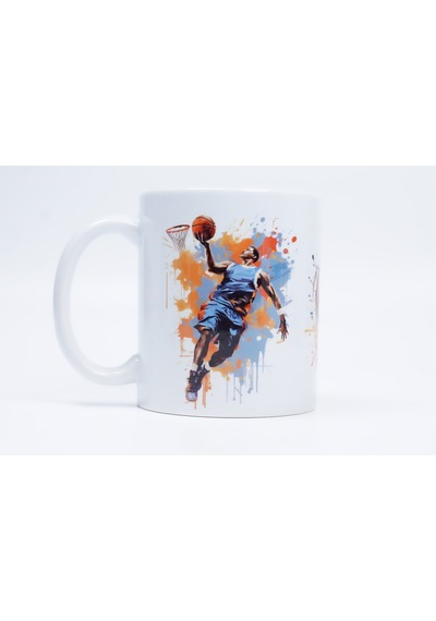 Splash Dunk Seramik Kupa Beyaz - Çok Renkli