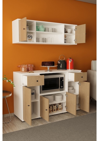 Balos Set Altı Dolap Beyaz Meşe