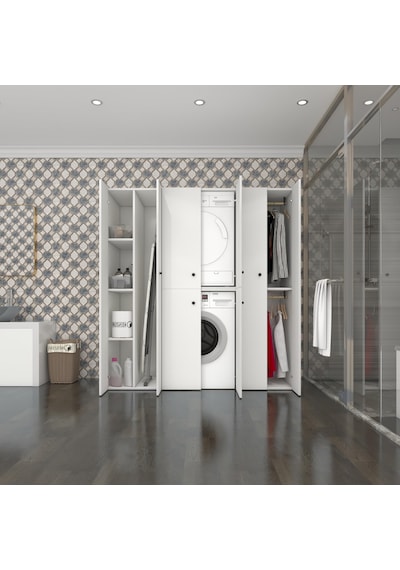 Kenzlife Çamaşır-Kurutma Makinesi Dolabı Ve Giysi Dolabı Suyuti Sol Byz 180 170 60 Banyo Çok Renkli Kenzlife Çamaşır-Kurutma Makinesi Dolabı Ve Giysi Dolabı Suyuti Sol Byz 180 170 60 Banyo Çok Renkli