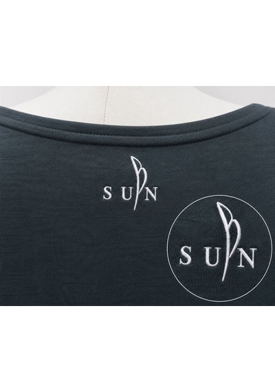 Neden Tekstil Kadın Oversize Yuvarlak Yaka Basic Bluz - Koyu Yeşil