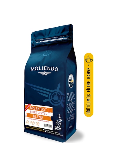 Moliendo Breakfast Blend Öğütülmüş Filtre Kahve 1 KG