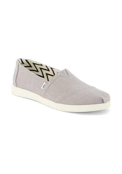 Espadril / Keten Kadın 10021572 Toms Hrtg Cvs Wm Alplus Esp Drizzle Grey Grey Gri