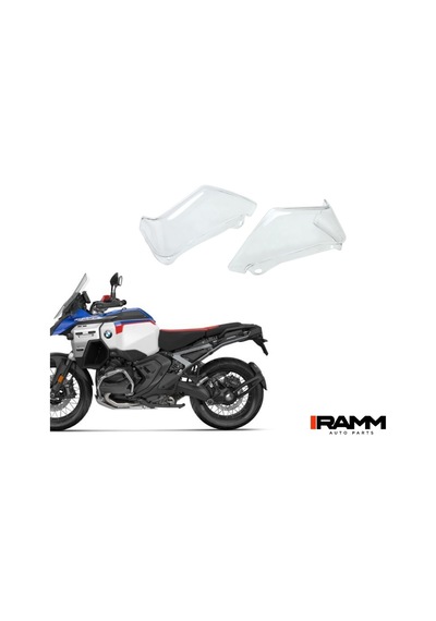Bmw Motorrad 1300 Gs Yükseltilmiş Elcik Korumaları - Sağ Ve Sol - Transparan Siyah
