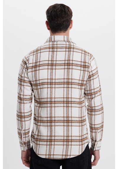 Tudors Erkek Slim Fit Dar Kesim Kareli Tek Cepli Oduncu Gömlek-41974 Çok Renkli Tudors Erkek Slim Fit Dar Kesim Kareli Tek Cepli Oduncu Gömlek-41974 Çok Renkli