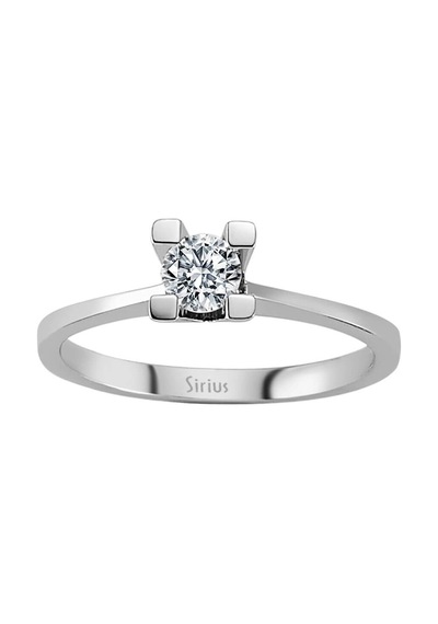 Sirius E Renk 0,27 Karat Pırlanta Tektaş Yüzük 0804R0198