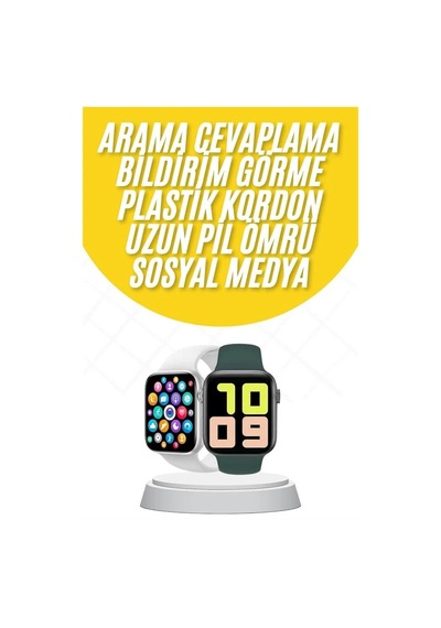 Akıllı Saat Uyku Ve Takibi Arama Cevaplama 44 Mm Amoled Ekran Siyah