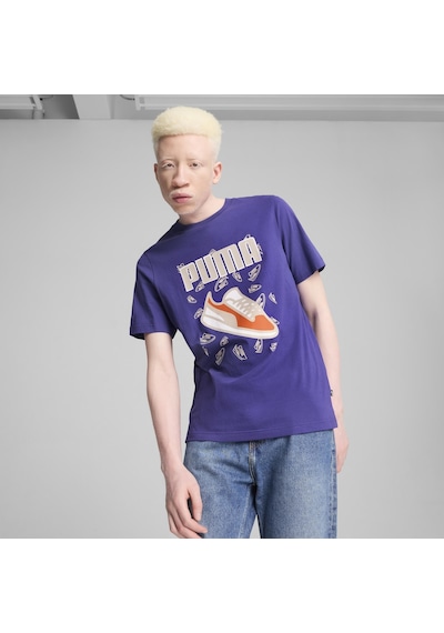 Puma Graphics Sneaker Tee Erkek T-shirt-mavi Mavi