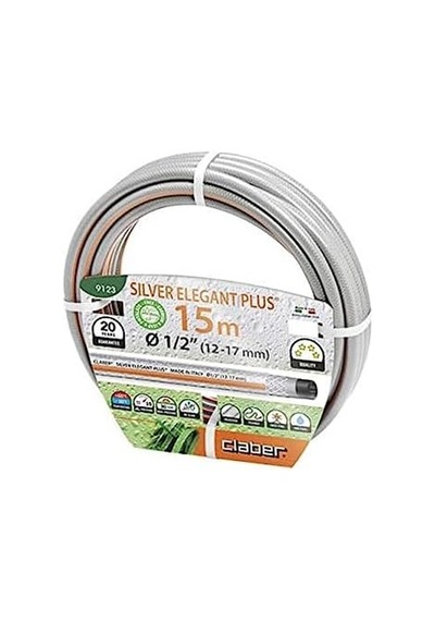9123 Sılver Hortum 15 Metre, Çap 1/2 İnç Abanoz
