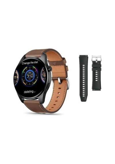 Akıllı Saat Aksesuarları Akıllı Saat 1.5 Inç Amoled Ekran Çift Kordonlu Gps Nfc Uyumlu