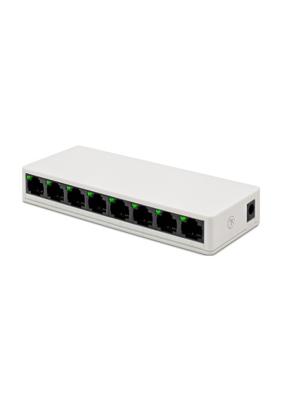 Ethernet Switch 8 Port 10/100 Mbps - Beyaz Lv-sw08