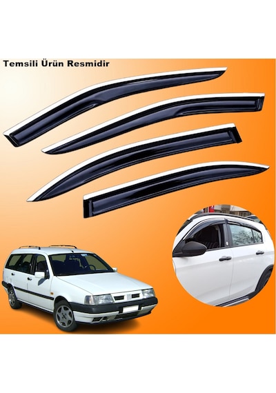 Fiat Tempra Stw Mügen Cam Rüzgarlığı Abs Krom Nikelajlı Cam Rüzgarlığı Tüm Kasalar Uyumlu 4 Lü Set