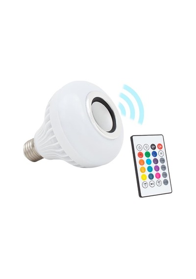 Bluetooth Müzik Çalar + Kumandalı Rgb Led Ampul Om-30 Belirtilmemis