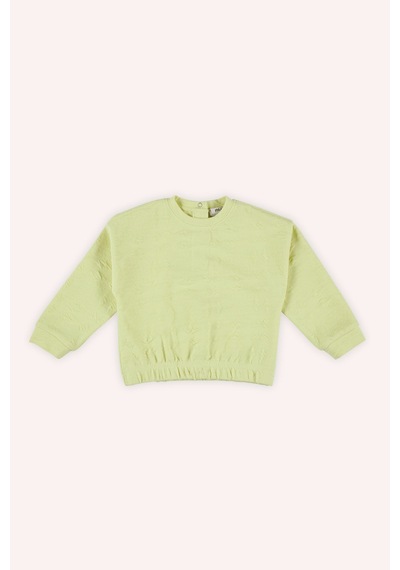 Kız Bebek Yeşil Sweatshirt Çok Renkli