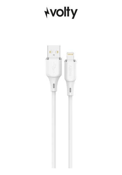 Usb-a To Lightning Hızlı Şarj Kablosu 12w 2.4a, 480mbps, 1.2m, İphone, İpad Uyumlu Beyaz-v205002