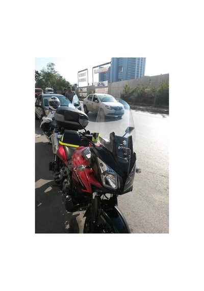 Zeus Motor 2004-10 Suzuki V-strom Dl650 Dl1000 Uzun Cam Zeus Şeffaf 56cm 4mm Motosiklet Camı