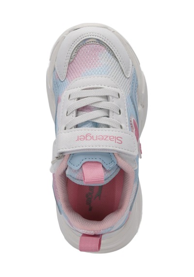 Slazenger KLARION Çocuk Cırt  Cırt lı Beyaz - Mavi Günlük Spor Ayakkabısı