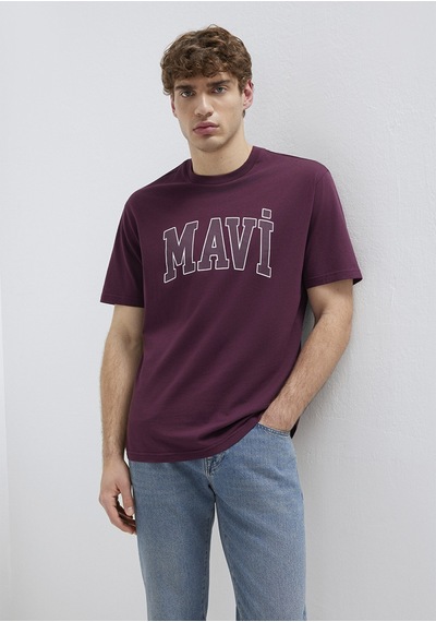 Mavi - Mavi Logo Baskılı Mor Tişört 0611711-70434 Mor