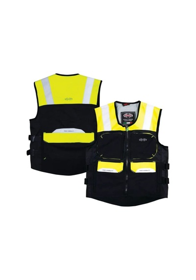 Motosiklet Reflektörlü Yelek Çok Fonksiyonlu Cepler Windstoper Kumaş Reflektif Motor Yelek
