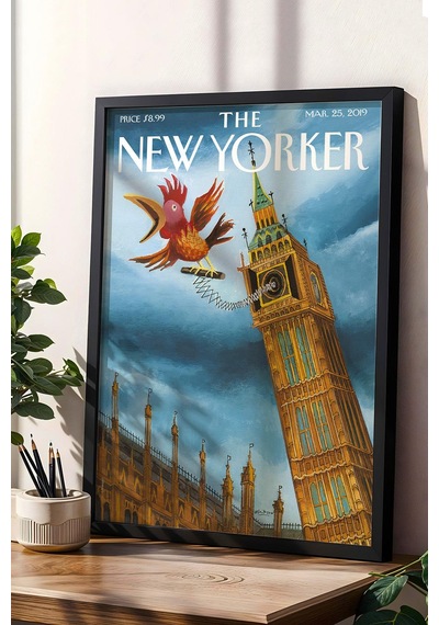 The New Yorker Çerçeveli Tablo March 25 2019
