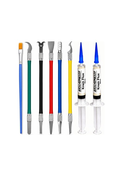 Anakart Bga Cpu Çip Onarım Tutkal Temizleyici El Aletleri Ve Flux Seti St07