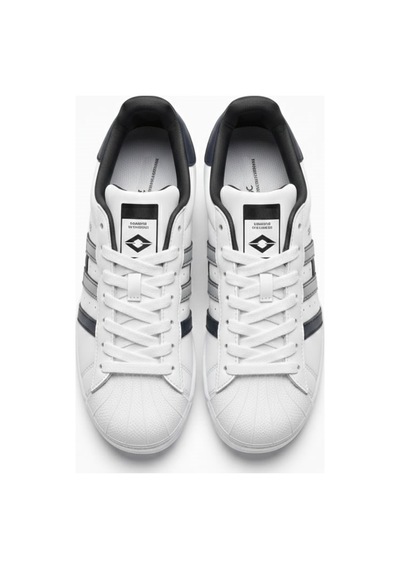 Letao Unisex Beyaz Sneaker İstiridye Burun Günlük Ayakkabı - Rahat Taban Beyaz - Lacivert Letao Unisex Beyaz Sneaker İstiridye Burun Günlük Ayakkabı - Rahat Taban Beyaz - Lacivert