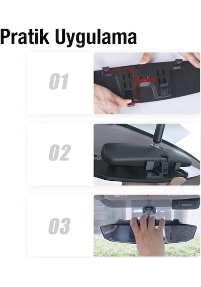 Ally Sd-2415 Kavisli Dışbükey Geniş Açılı Araç Dikiz Aynası 299x