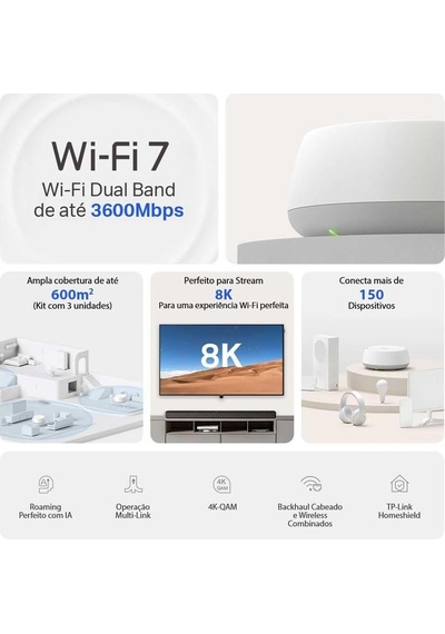 Tp-link Deco Be22 2-pack Wi-fi 7 Mesh Sistemi Be3600 Mbps