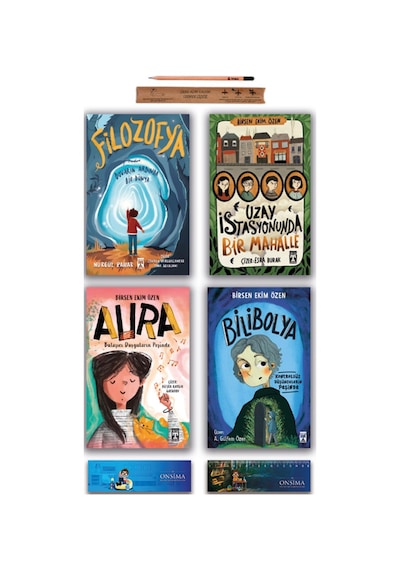 İlk Genç Timaş Uzay İstasyonunda Bir Mahalle - Aura - Bilibolya - Filozofya Set 4 Kitap