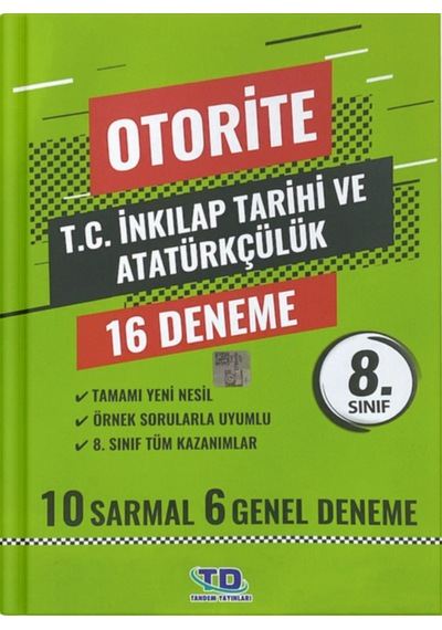 8.sınıf T.c. İnkılap Tarihi Deneme Otorite Lgs 16 Deneme 10 Sarmal 6 Genel Yeni Nesil