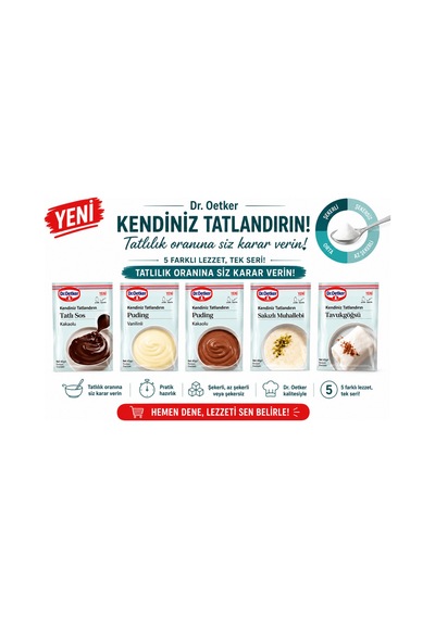 Kendiniz Tatlandırın 5 Li Karışık Tatlı Seti Avantaj Paket Puding & Muhallebi Çeşitleri - 876598000