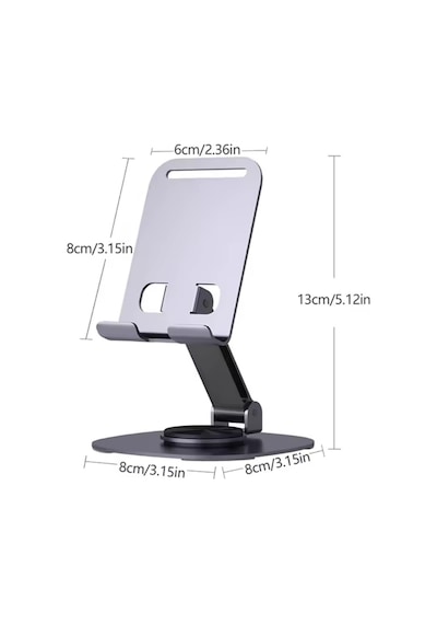 Ayarlanabilir Metal Telefon Tablet Standı Masaüstü Katlanabilir Tutucu Ergonomik Ve Dayanıklı