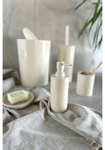 Prima Nova Flores 5'li Banyo Seti - Bej Bej