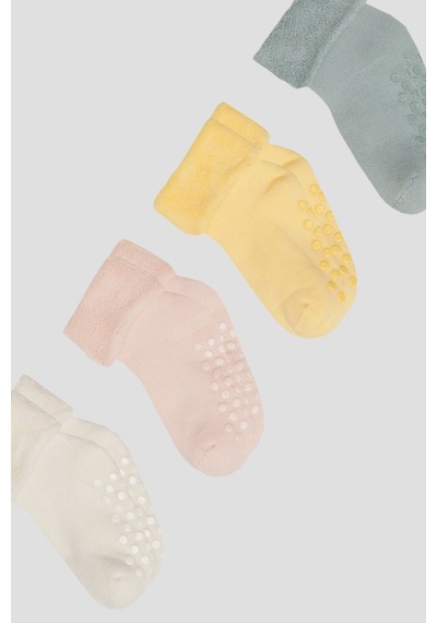 Defne Baby 4 Çift Havlu Pamuklu Kışlık Erkek Çocuk Ve Bebek Soket Çorap Renkli