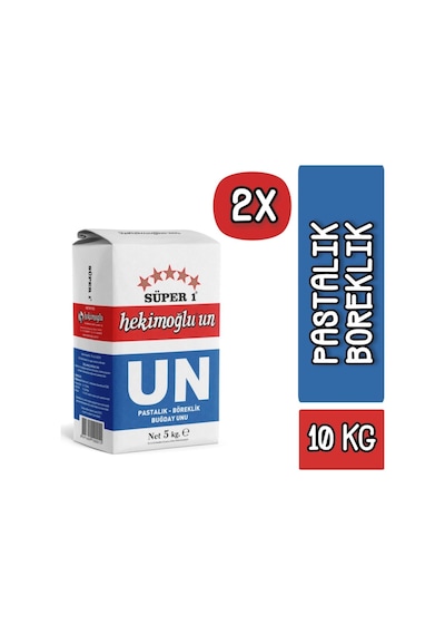 Hekimoğlu Un Pastalık - Böreklik Buğday 2 x 5 KG
