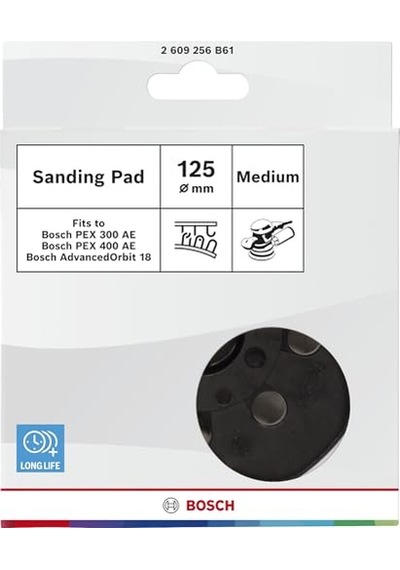 Zımpara Pedi Çap 125 Mm Orta Sert Velcro Sistemli Orbital Zımpara Için Aksesuarlar