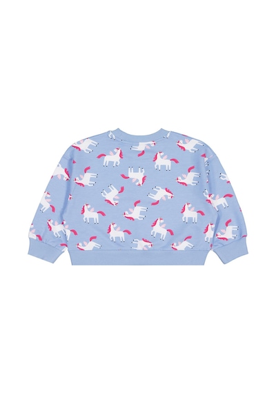 Civil Girls Unicorn Baskılı 2-5 Yaş Sweatshirt - Mavi