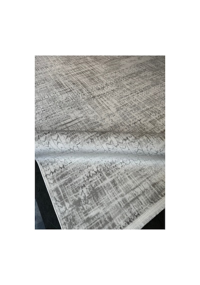 Merinos Vista %100 Akrilik Beyaz Gri Desenli Kesme Halı Yolluk Antre Koridor Salon Halısı 79300-95