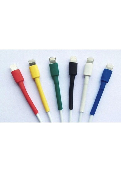 Apple Uyumlu iPhone Şarj Kablosu Koruyucu Makaron 12 Adet 6 Cm 6 Farklı Renk (482212277)