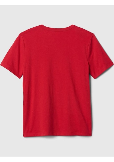 Gap 708370000 V-bas Ss Logo Tee Erkek Çocuk Tişört Kırmızı